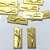 ACESSÓRIO NO BRUTO PRONTO PARA O BANHO - (946) (CX.71) PLACA CRISTO 10X25MM - PESO 1,5GR - COMPOSIÇÃO 100% LATÃO - BRU27133 - Imagem 1