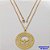 GARGANTILHA NO BRUTO PRONTO PARA O BANHO(CX188)GARGANTILHA CADEADO DE 50CM E MEDALHA DO ESPIRITO SANTO DE 35MM( PESO 7.7GR -BRU26046 - Imagem 2
