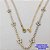 GARGANTILHA NO BRUTO PRONTO PARA O BANHO (CX189) -GARGANTILHA TODA CRAVEJADA EM ZIRCONIA CRISTAL TAMANHO 45CM+EXTENSOR / PESO TOTAL 9.2GR - BRU26053 - Imagem 2