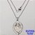CORRENTE EM AÇO INOXIDAVEL(AÇO34)(CX189) DE 50CM COM FECHO LAGOSTA (LARGURA 1,5MM) PINGENTE DE 25X16MM(NOSSA SENHORA DAS GRAÇAS) AÇO25066 - Imagem 1