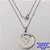 CORRENTE EM AÇO INOXIDAVEL(AÇO34)(CX189) DE 50CM COM FECHO LAGOSTA (LARGURA 1,5MM) PINGENTE DE 20MM (MEDALHA DO ESPIRITO SANTO DUPLA) AÇO25068 - Imagem 2
