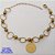 PULSEIRA NO BRUTO PRONTO PARA O BANHO(CX189) -PULSEIRA 100% LATÃO -TAMANHO 18CM(medalha de sáo bento de 10mm - PESO TOTAL 5.9GR - BRU26076 - Imagem 1