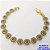 PULSEIRA NO BRUTO PRONTO PARA O BANHO(CX189)PULSEIRA CRAVEJADO EM MICRO ZIRCONIAS TAMANHO18CM (PESO 16.9GR) BRU26085 - Imagem 1