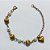 PULSEIRA NO BRUTO PRONTA PARA O BANHO(CX190) - PULSEIRA 17CM - COM CORAÇÃO E ESFERAS E PÉROLAS - PESO 3GR - COMPOSIÇÃO: 100% LATÃO - BRU27169 - Imagem 1