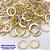 BRINCO NO BRUTO PRONTO BANHO (CX190) - BRINCO CRAVEJADO COM ZIRCONIAS COLORIDAS -TAMANHO 10MM - ARGOLINHA DE PRESSÃO (TRANQUETA) - PESO TOTAL 0,8GR - BRU26707 - Imagem 1