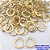 BRINCO NO BRUTO PRONTO BANHO (CX190) - BRINCO CRAVEJADO COM ZIRCONIAS COLORIDAS -TAMANHO 12MM - ARGOLINHA DE PRESSÃO (TRANQUETA) - PESO TOTAL 1.2GR - BRU26708 - Imagem 1