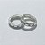 BRINCO FOLHEADO A PRATA COM 50 MILÉSIMOS + VERNIZ DIAMOND - BRINCO ARGOLA CRAVEJADO COM MICRO ZIRCÔNIAS CRISTAIS - TAMANHO: 3X15MM - PRA1143 - Imagem 2