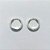 BRINCO FOLHEADO A PRATA COM 50 MILÉSIMOS + VERNIZ DIAMOND - BRINCO ARGOLA CRAVEJADO COM MICRO ZIRCÔNIAS CRISTAIS - TAMANHO: 3X15MM - PRA1143 - Imagem 1