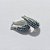 BRINCO FOLHEADO A PRATA COM 50 MILÉSIMOS + VERNIZ DIAMOND - BRINCO ARGOLA CRAVEJADO COM MICRO ZIRCÔNIAS AZUIS - TAMANHO: 6X21MM - PRA1153 - Imagem 2