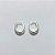 BRINCO FOLHEADO A PRATA COM 50 MILÉSIMOS + VERNIZ DIAMOND - BRINCO ARGOLA CRAVEJADO COM MICRO ZIRCÔNIAS CRISTAIS - TAMANHO: 6X17MM - PRA1154 - Imagem 1
