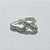 BRINCO FOLHEADO A PRATA COM 50 MILÉSIMOS + VERNIZ DIAMOND - BRINCO ARGOLA CORAÇÃO CRAVEJADO COM MICRO ZIRCÔNIAS CRISTAIS - TAMANHO: 3X12MM - PRA1160 - Imagem 2