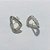 BRINCO FOLHEADO A PRATA COM 50 MILÉSIMOS + VERNIZ DIAMOND - BRINCO DE PINO OVAL COM ZIRCÔNIAS 20MM - PRA1162 - Imagem 2