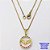 GARGANTILHA NO BRUTO PRONTO PARA O BANHO(CX191)GARGANTILHA CORRENTE VENEZIANA DE 45CM COM MEDALHA DO ESPIRITO SANTO EM ALTA FUSÃO CRAVEJADA (TAMANHO 1.3CM )PESO 2.6GR- BRU26808 - Imagem 1