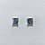 BRINCO FOLHEADO A PRATA COM 50 MILÉSIMOS + VERNIZ DIAMOND - BRINCOS DE PINO COM ZIRCÔNIAS QUADRADAS LILÁS 8X8MM - PRA1167 - Imagem 1