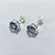 BRINCO FOLHEADO A PRATA COM 50 MILÉSIMOS + VERNIZ DIAMOND - BRINCOS DE PINO COM ZIRCÔNIAS OVAL LILÁS 10MM - PRA1179 - Imagem 2