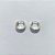 BRINCO FOLHEADO A PRATA COM 50 MILÉSIMOS + VERNIZ DIAMOND - BRINCOS ARGOLA DE PRESSÃO CRAVEJADO EM MICROS ZIRCÔNIAS 6X14MM - PRA1181 - Imagem 1