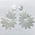 BRINCO FOLHEADO A PRATA COM 50 MILÉSIMOS + VERNIZ DIAMOND - BRINCO DE PINO BASE FLOR E FLOR GRANDE VAZADA 54X67MM - PRA1187 - Imagem 1