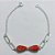 PULSEIRA FOLHEADA A PRATA COM 50 MILÉSIMOS + VERNIZ DIAMOND - PULSEIRA COM DETALHES VAZADOS 17CM - PRA1193 - Imagem 1