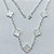 GARGANTILHA FOLHEADA A PRATA COM 50 MILÉSIMOS + VERNIZ DIAMOND - 50CM COM TREVOS TIPO VAN CLEEF MADRE PÉROLA 15MM - PRA1205 - Imagem 1