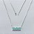 GARGANTILHA FOLHEADA A PRATA COM 50 MILÉSIMOS + VERNIZ DIAMOND - GARGANTILHA COM PINGENTE EM ZIRCÔNIAS VERDES 26MM - PRA1215 - Imagem 1
