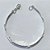 PULSEIRA FOLHEADA A PRATA COM 50 MILÉSIMOS + VERNIZ DIAMOND - PULSEIRA 17CM CHAPINHAS FENDA - PRA1218 - Imagem 1