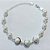 PULSEIRA FOLHEADA A PRATA COM 50 MILÉSIMOS + VERNIZ DIAMOND - PULSEIRA 18CM + EXTENSOR - COM PÉROLAS - PRA1219 - Imagem 1