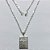 GARGANTILHA FOLHEADA A PRATA COM 50 MILÉSIMOS + VERNIZ DIAMOND - GARGANTILHA COM PINGENTE PLACA CRUCIFIXO ORAÇÃO 20X29MM - PRA1228 - Imagem 1