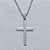 GARGANTILHA FOLHEADA A PRATA COM 50 MILÉSIMOS + VERNIZ DIAMOND - GARGANTILHA COM PINGENTE CRUCIFIXO 28MM PRA1229 - Imagem 2