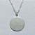 GARGANTILHA FOLHEADA A PRATA COM 50 MILÉSIMOS + VERNIZ DIAMOND - GARGANTILHA COM PINGENTE MEDALHA COM ORAÇÃO 25MM PRA1232 - Imagem 2