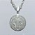 GARGANTILHA FOLHEADA A PRATA COM 50 MILÉSIMOS + VERNIZ DIAMOND - GARGANTILHA COM PINGENTE MEDALHA SÃO BENTO 25MM PRA1234 - Imagem 2