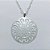 GARGANTILHA FOLHEADA A PRATA COM 50 MILÉSIMOS + VERNIZ DIAMOND - GARGANTILHA COM PINGENTE MANDALA 41MM PRA1235 - Imagem 2