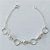 PULSEIRA FOLHEADA A PRATA COM 50 MILÉSIMOS + VERNIZ DIAMOND - PULSEIRA 18CM - COM PÉROLAS E ARGOLINHAS - PRA1239 - Imagem 1
