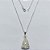 GARGANTILHA FOLHEADA A PRATA COM 50 MILÉSIMOS + VERNIZ DIAMOND - GARGANTILHA COM PINGENTE NOSSA SRA APARECIDA 25MM - PRA1249 - Imagem 1