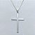 GARGANTILHA FOLHEADA A PRATA COM 50 MILÉSIMOS + VERNIZ DIAMOND - GARGANTILHA COM PINGENTE CRUCIFIXO 43MM - PRA1252 - Imagem 2