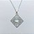 GARGANTILHA FOLHEADA A PRATA COM 50 MILÉSIMOS + VERNIZ DIAMOND - GARGANTILHA COM PINGENTE GEOMÉTRICO VAZADO 18MM - PRA1254 - Imagem 2