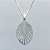 GARGANTILHA FOLHEADA A PRATA COM 50 MILÉSIMOS + VERNIZ DIAMOND - GARGANTILHA COM PINGENTE FOLHA VAZADA 34MM - PRA1257 - Imagem 2