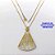 GARGANTILHA NO BRUTO PRONTO PARA O BANHO(CX194)- GARGANTILHA COM CORRENTE VENEZIANA DE 45CM COM PINGENTE DE NOSSA SENHORA APARECIDA 4X3CM- PESO TOTAL 4.8GR - BRU28010 - Imagem 1