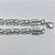 PULSEIRA FOLHEADA A PRATA COM 50 MILÉSIMOS + VERNIZ DIAMOND - PULSEIRA 17CM - COM ELOS ENTRELAÇADOS - PRA1268 - Imagem 2