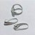 CONJUNTO FOLHEADO A PRATA COM 50 MILÉSIMOS + VERNIZ DIAMOND - CONJUNTO COM PULSEIRA , GARGANTILHA E BRINCOS E ANEL COM ESTILO GOTAS - PRA1270 - Imagem 2