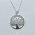 CONJUNTO FOLHEADO A PRATA COM 50 MILÉSIMOS + VERNIZ DIAMOND - CONJUNTO ARVORE DA VIDA COM PULSEIRA 17CM E GARGANTILHA 45CM - PRA1272 - Imagem 3