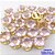 PINGENTE NO BRUTO PRONTO PARA O BANHO(POTE)PINGENTE BASE LATÃO 100% COM PEDRA DE " PEDRA ROSE CUT " TAMANHO 8X8MM / PESO DO PAR 0,07GR / BRU28091 - Imagem 2