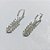 BRINCO FOLHEADO A PRATA COM 50 MILÉSIMOS + VERNIZ DIAMOND - BRINCO ARGOLINHA DE PRESSÃO COM FOLHA CRAVEJADA EM MICROS ZIRCÔNIAS 17MM - PRA1277 - Imagem 2