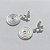BRINCO FOLHEADO A PRATA COM 50 MILÉSIMOS + VERNIZ DIAMOND - BRINCO DE PINO BASE ESTRELA DO MAR E PINGENTE ENROLADO 19MM - PRA1278 - Imagem 2