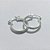 BRINCO FOLHEADO A PRATA COM 50 MILÉSIMOS + VERNIZ DIAMOND - BRINCO DE ARGOLA 17MM - PRA1280 - Imagem 2