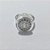 ANEL FOLHEADO A PRATA COM 50 MILÉSIMOS + VERNIZ DIAMOND - ANEL AJUSTÁVEL SÃO BENTO COM ZIRCÔNIAS 15MM - PRA1282 - Imagem 2