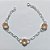 PULSEIRA FOLHEADA A PRATA COM 50 MILÉSIMOS + VERNIZ DIAMOND - PULSEIRA 19CM COM ZIRCÔNIAS SALMÃO 10MM - PRA1285 - Imagem 1