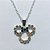 GARGANTILHA FOLHEADA A PRATA COM 50 MILÉSIMOS + VERNIZ DIAMOND - GARGANTILHA CORRENTE 45CM E PINGENTE COM MICROS ZIRCÔNIAS 20MM - PRA1289 - Imagem 2