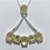 GARGANTILHA FOLHEADA A PRATA COM 50 MILÉSIMOS + VERNIZ DIAMOND - GARGANTILHA CORRENTE 45CM E PINGENTE COM ZIRCÔNIAS AMARELAS 42MM - PRA1290 - Imagem 2