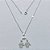 GARGANTILHA FOLHEADA A PRATA COM 50 MILÉSIMOS + VERNIZ DIAMOND - GARGANTILHA CORRENTE 45CM E PINGENTE CANGA COM DOIS MENINOS 24MM - PRA1291 - Imagem 1