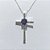 GARGANTILHA FOLHEADA A PRATA COM 50 MILÉSIMOS + VERNIZ DIAMOND - GARGANTILHA CORRENTE 45CM E PINGENTE CRUCIFIXO COM ZIRCÔNIAS 38MM - PRA1294 - Imagem 2